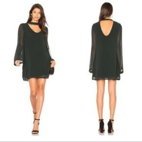 Sanctuary Green Polka Dot Shocker Shift Dress L - Picture 11 of 11